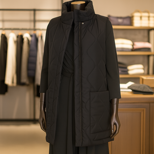 Devin Soft Quilted Mycra Pac Vest - Black