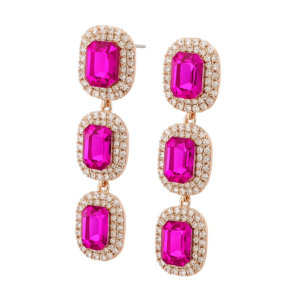 Penelope Pink Drop Earrings