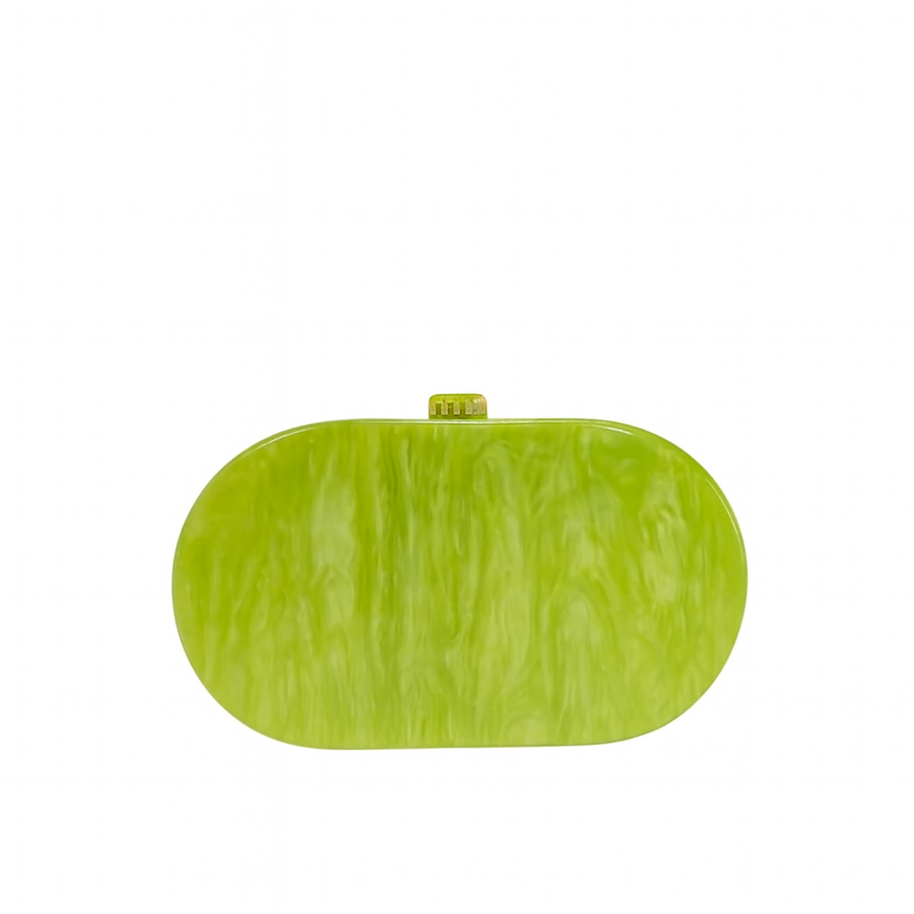 Citrine Deco Clutch – Acrylic Crossbody & Evening Bag