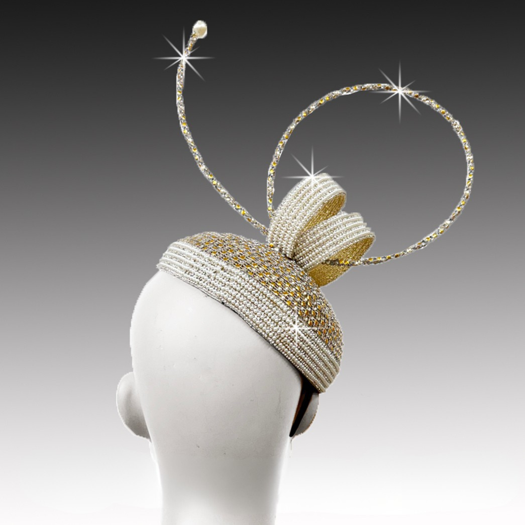 Diadema con joya Shonda, tocado negro