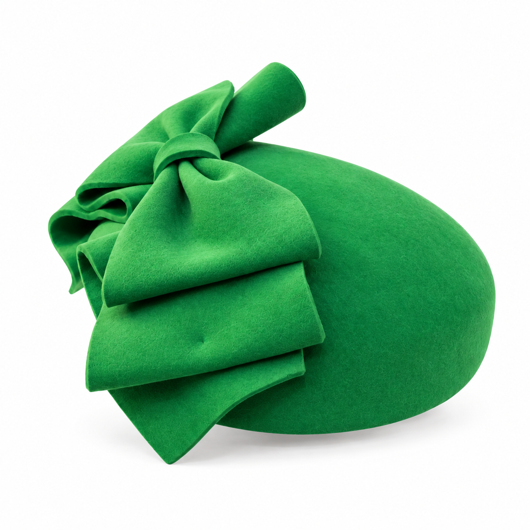 Savannah Bow Sinamay Fascinator – Smaragdgrün