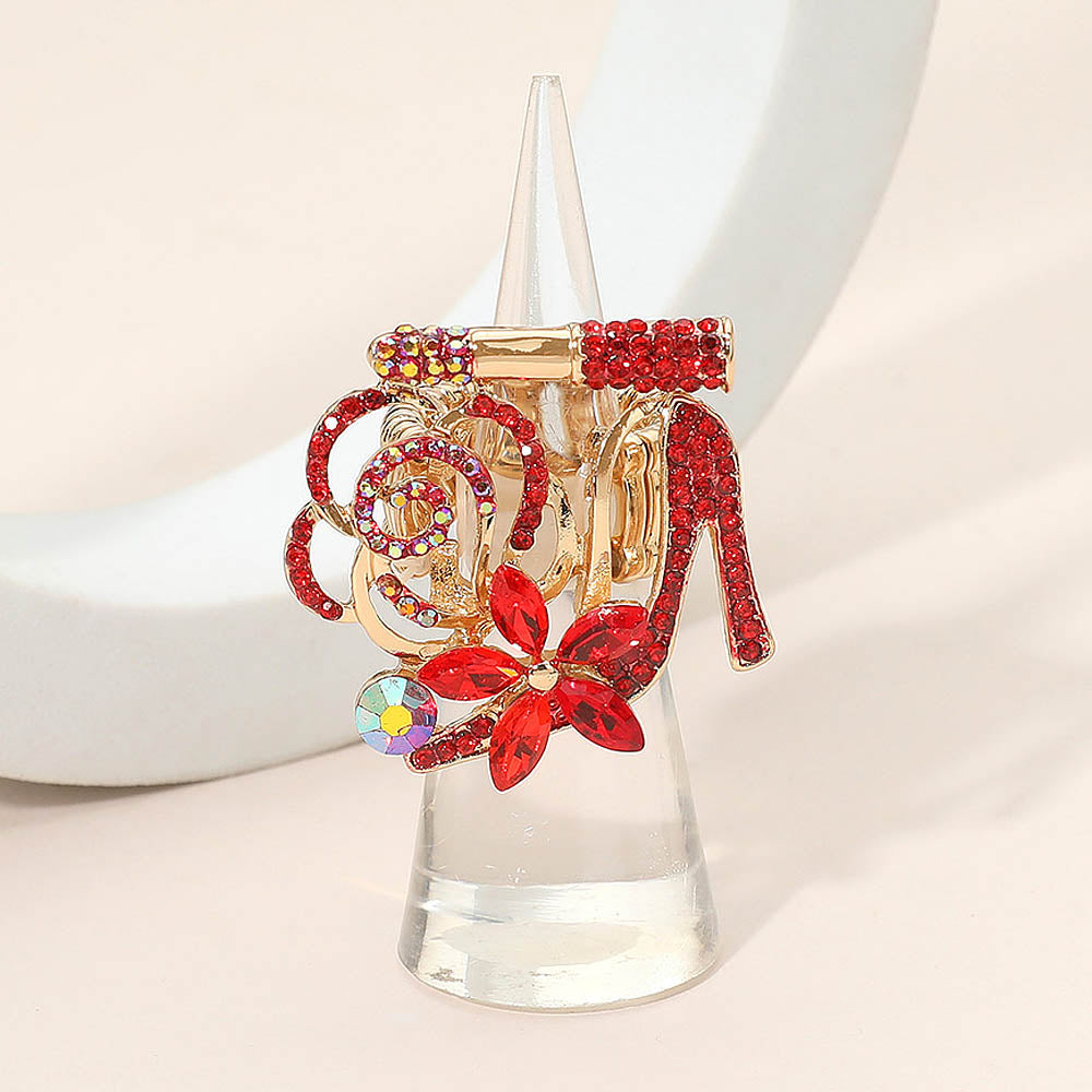 Red & White Women’s Cocktail Ring