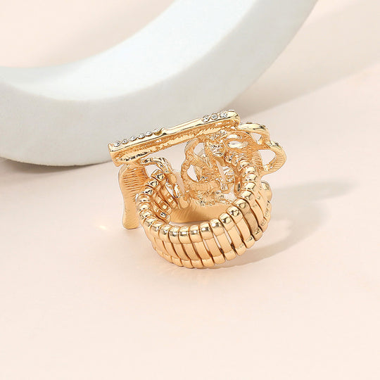 Red & White Women’s Cocktail Ring