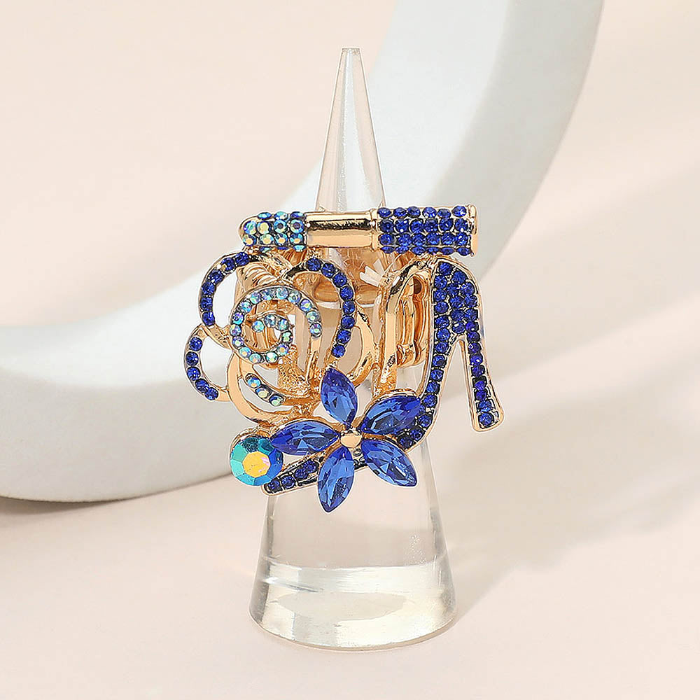 Blue & Gold Women’s Cocktail Ring