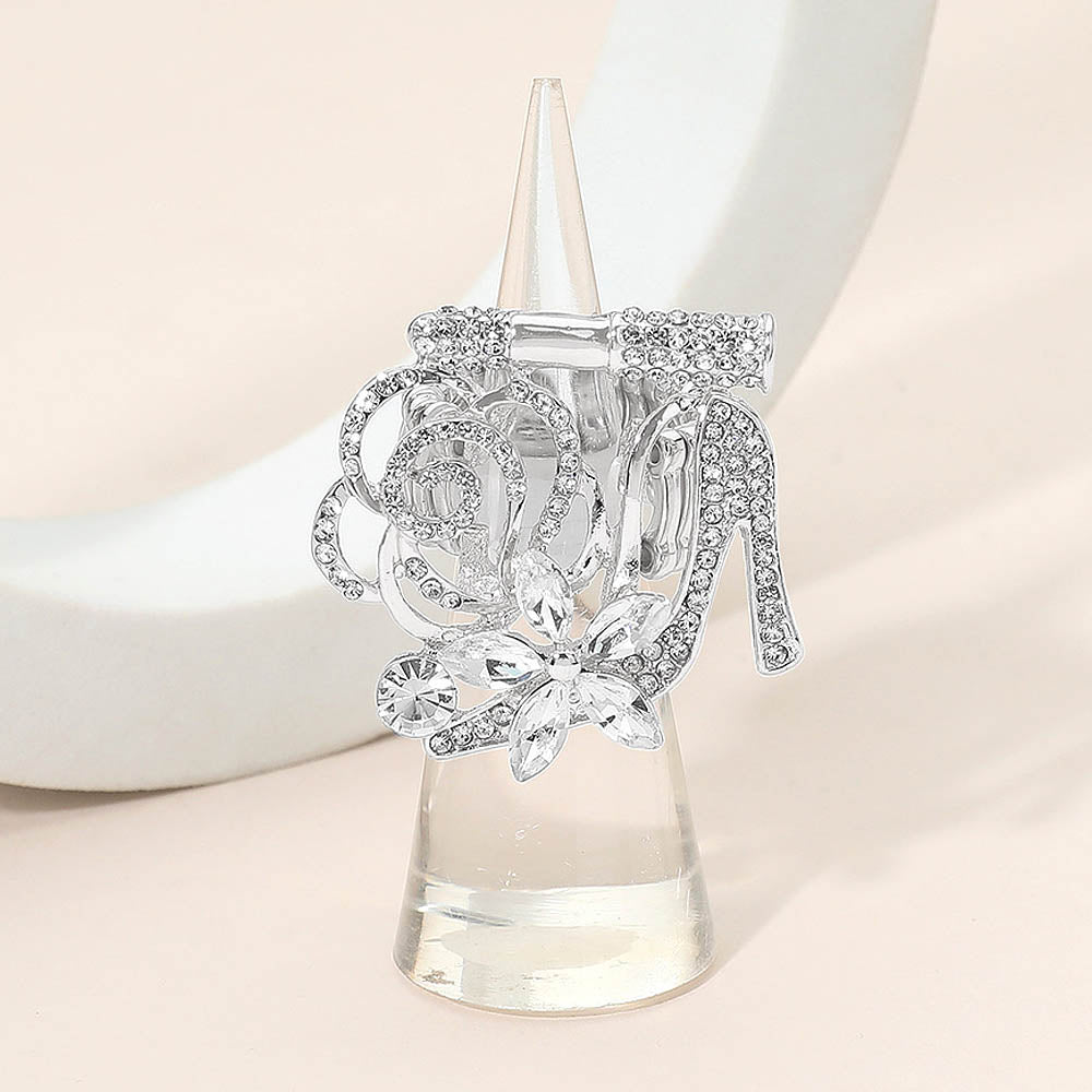 Clear Women’s Cocktail Ring
