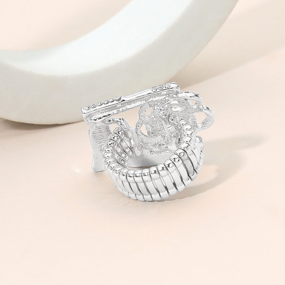 Clear Women’s Cocktail Ring
