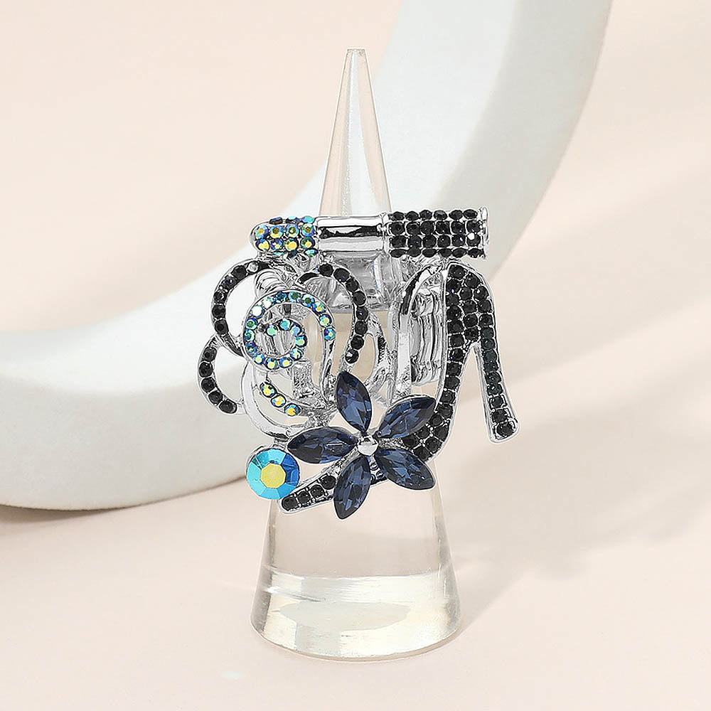 Navy Rhodium Women’s Cocktail Ring