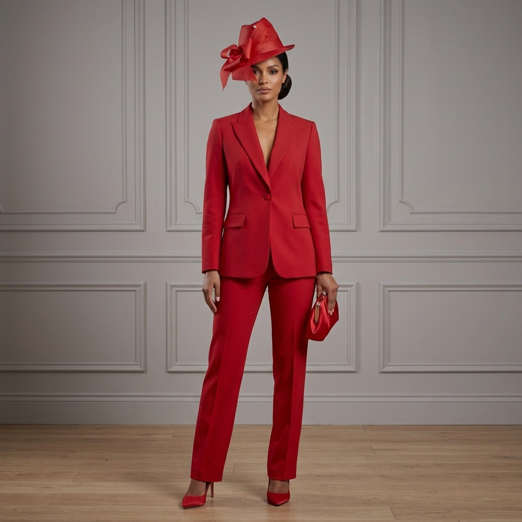 The Signature Bow Fedora - Red