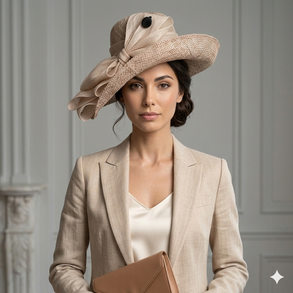 Natural Seagrass Wide Brim Hat