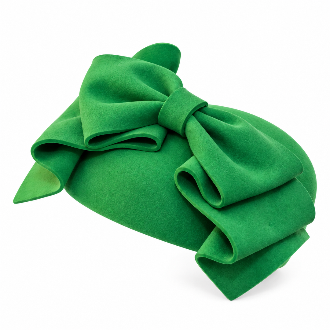 Savannah Bow Sinamay Fascinator – Smaragdgrün