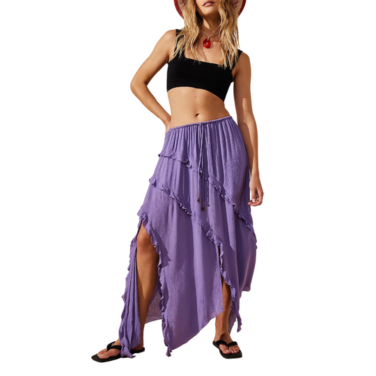 Ambie Maxi Skirt - Chalk Violet