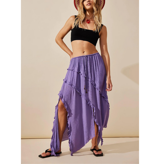 Ambie Maxi Skirt - Chalk Violet