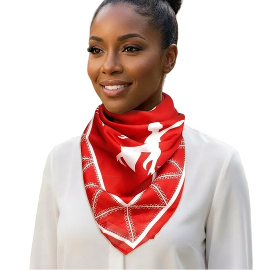 Delta Sigma Theta Women’s Scarf – Red & White Fortitude