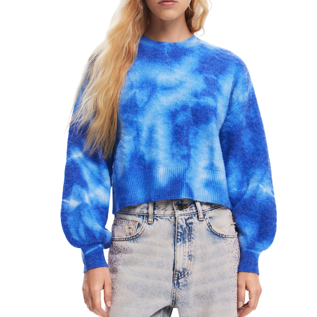 Tie Dye Sweater - Denim