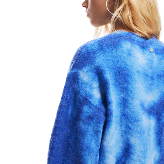 Tie Dye Sweater - Denim