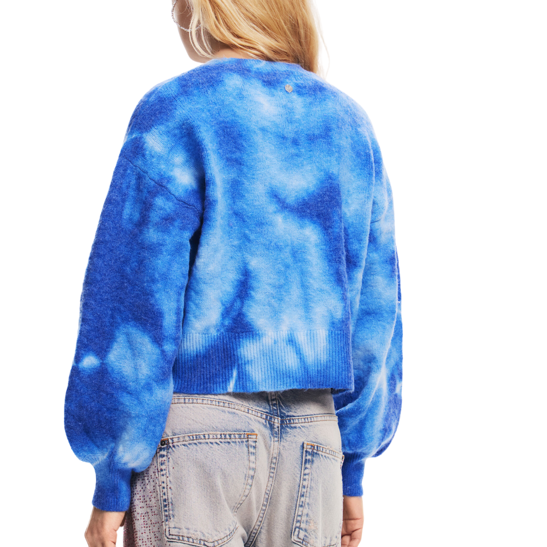 Tie Dye Sweater - Denim