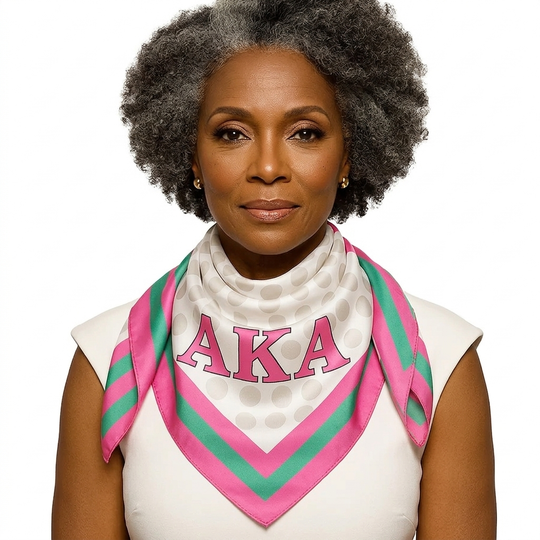 AKA Sorority Damenschal – Perlen-Print