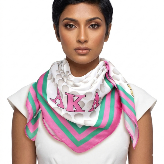AKA Sorority Damenschal – Perlen-Print