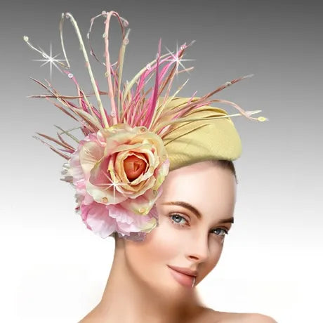 Carol Lee Fascinator - Buttercup