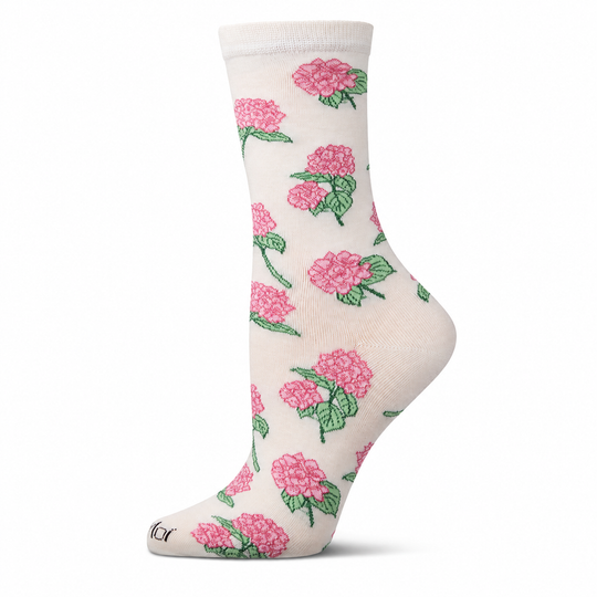 Hydrange Bamboo Crew: Pink Green