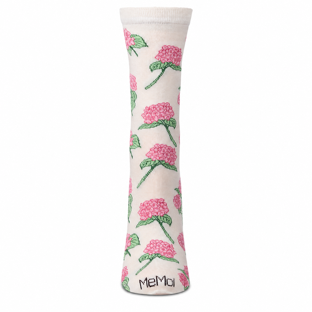 Hydrange Bamboo Crew: Pink Green
