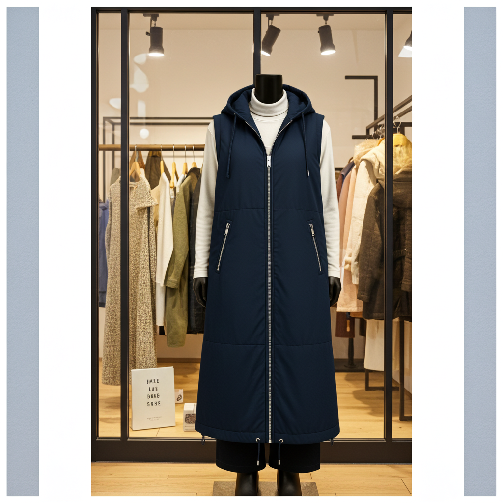 AQRL - Chaleco paracaídas con cremallera - Beige