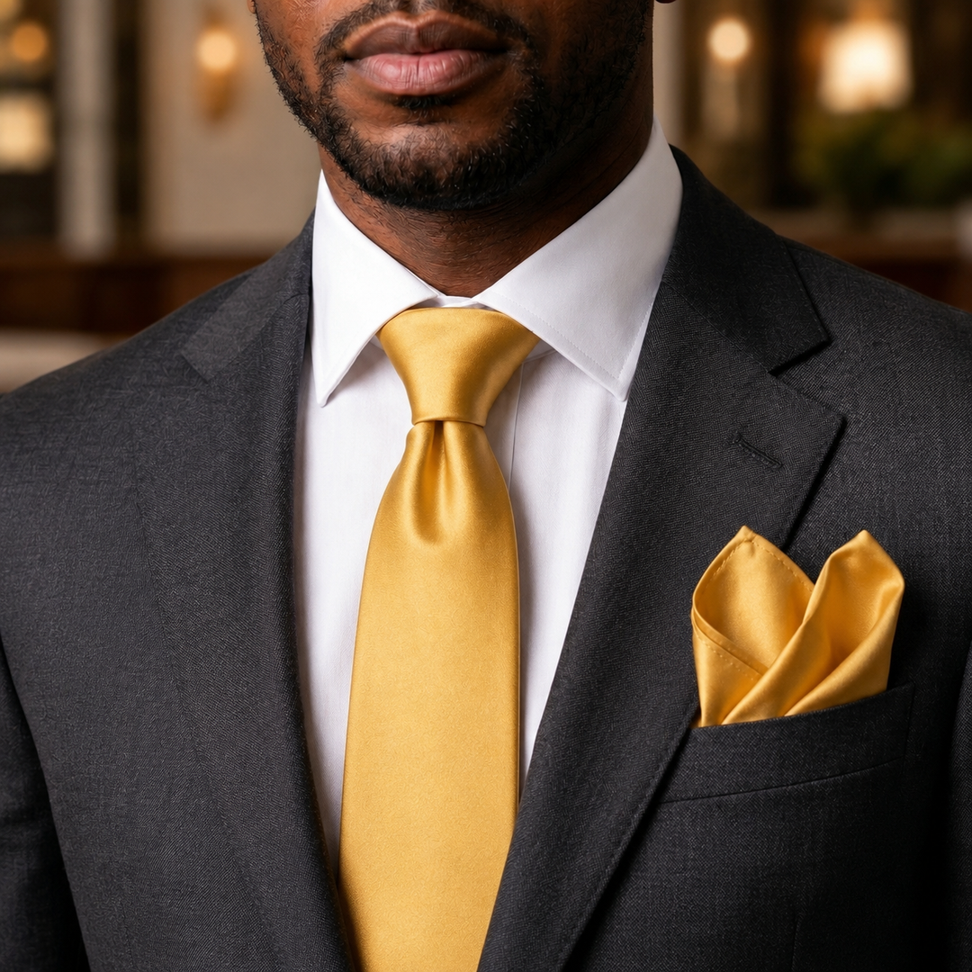 The Regal Gold Solid Tie