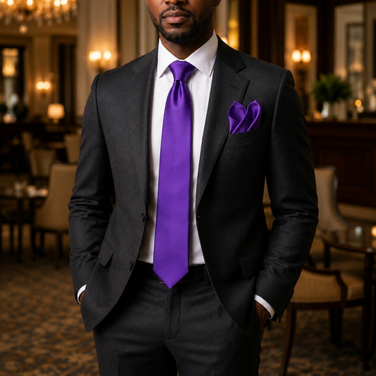 Royal Purple Solid Men’s Tie