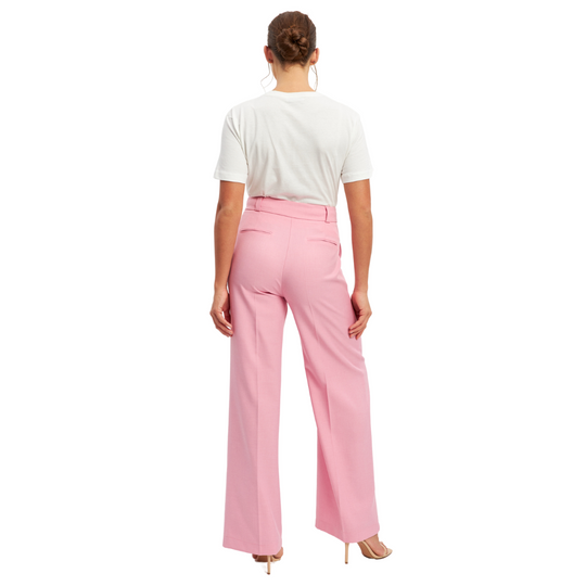 Double Breasted 2 pc Pant Suit - Pink