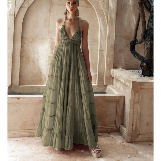 Lola Maxi Dress - Olive