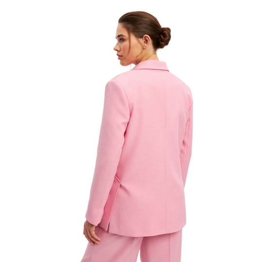 Double Breasted 2 pc Pant Suit - Pink