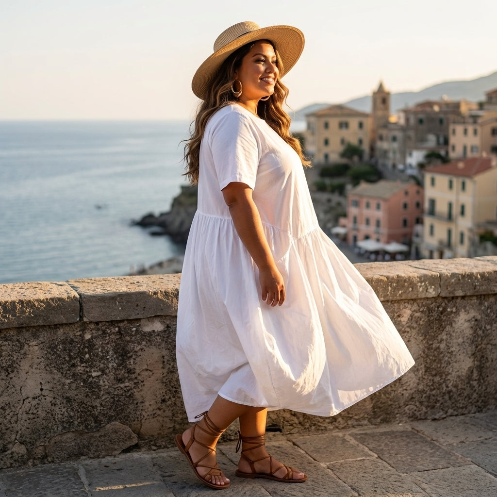 Vestido Globo Transparente - 91511 - Blanco