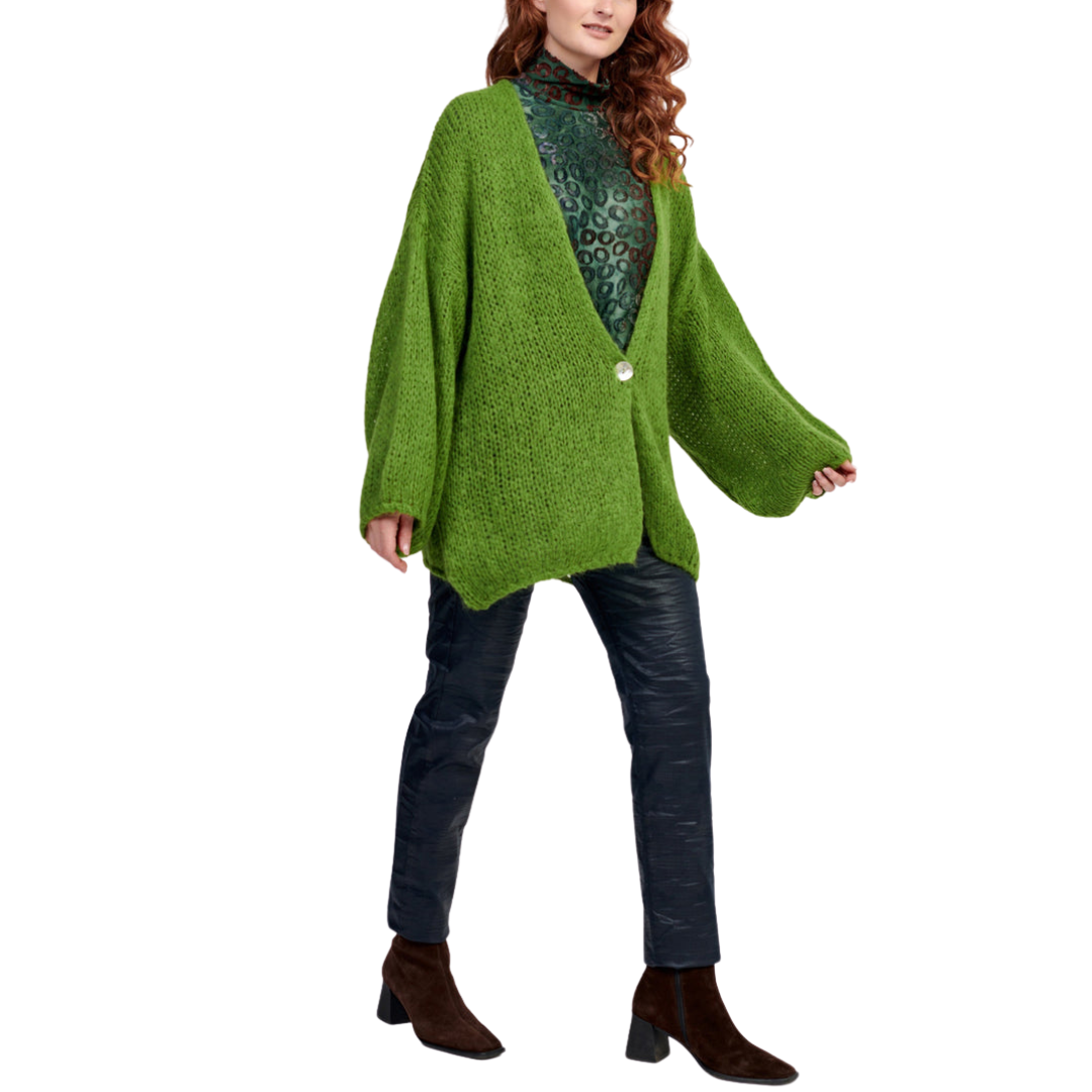 Edith Knit Cardigan - Green