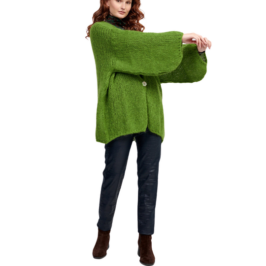 Edith Knit Cardigan - Green