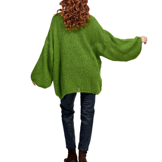 Edith Knit Cardigan - Green