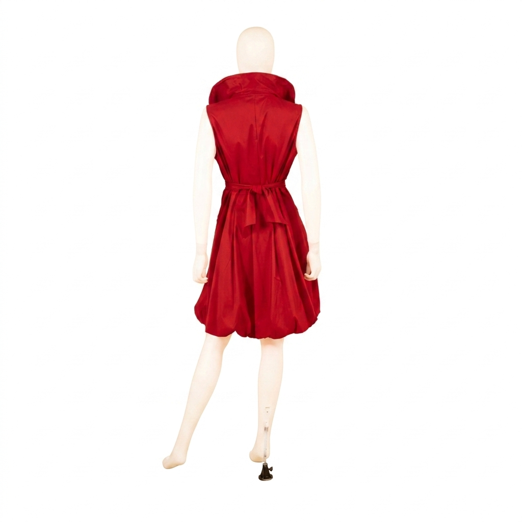 Vestido clásico de brocado jacquard con burbujas - BG
