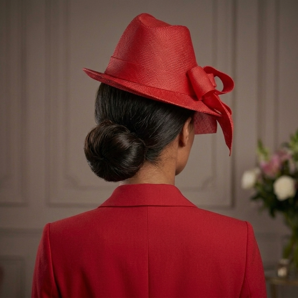 The Signature Bow Fedora - Red