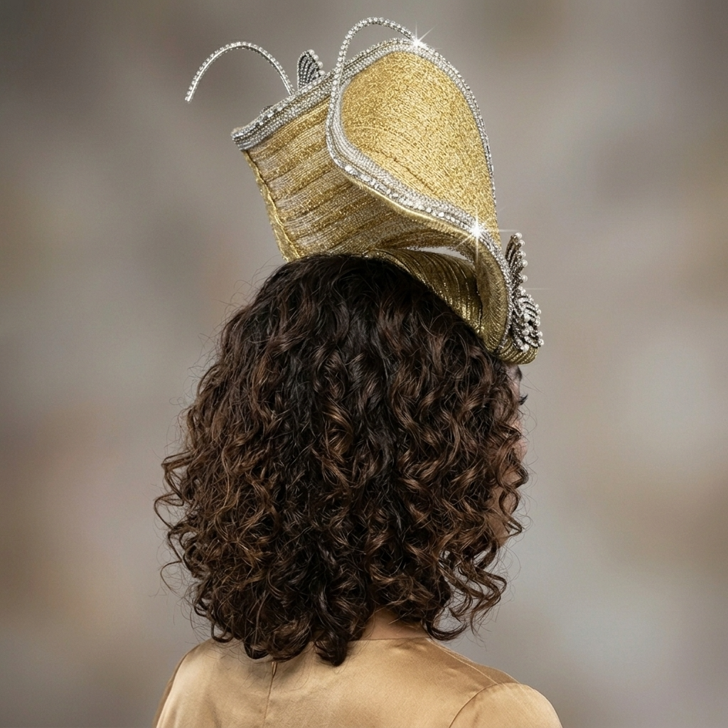Diadema con joya Shonda, tocado negro