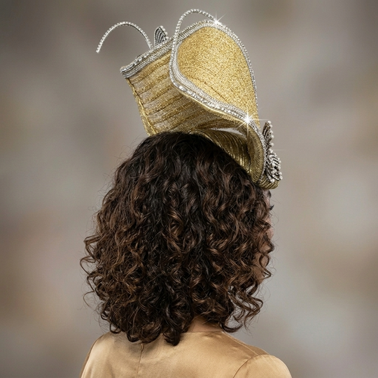 Diadema con joya Shonda, tocado negro