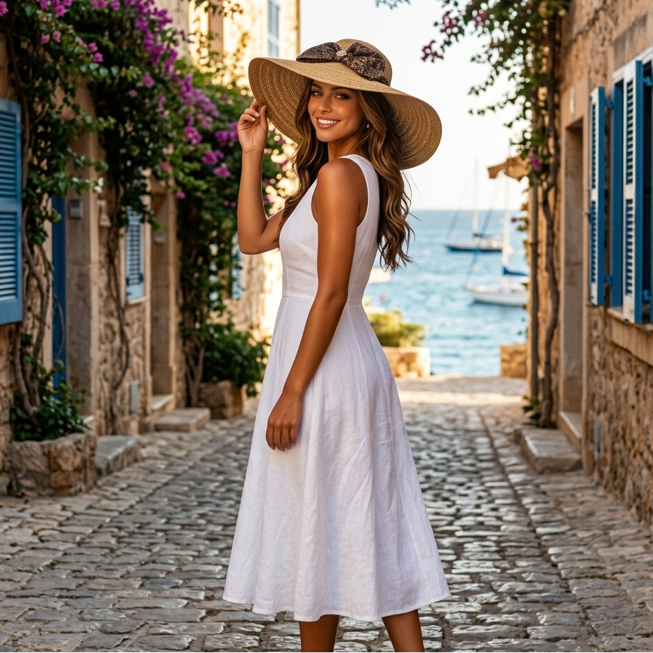 Bridget Floppy Brim Hat – Gold Leopard