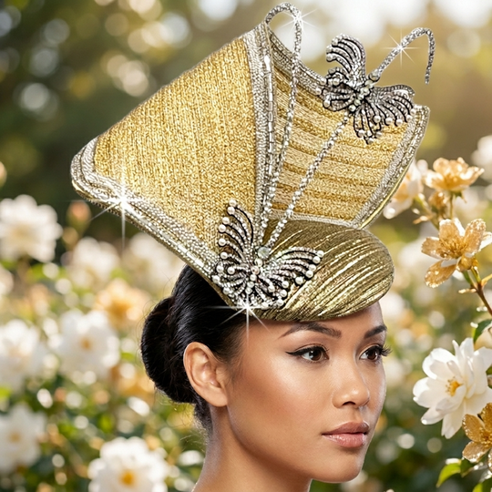 Shonda Jewel Stirnband-Fascinator – Gold