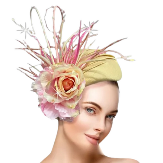 Carol Lee Fascinator - Buttercup