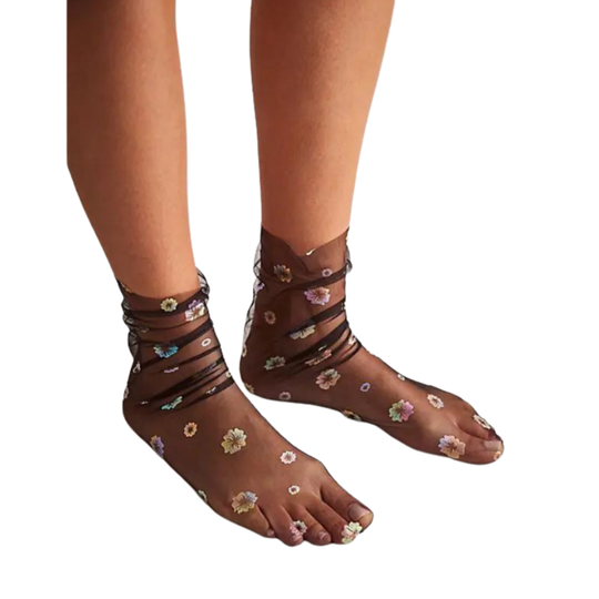 Enchanted Hologram Floral Socks