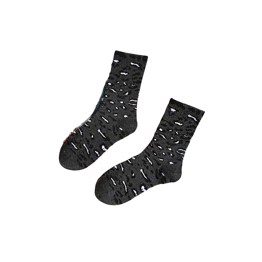 Calcetines deportivos con estampado de leopardo - Gris