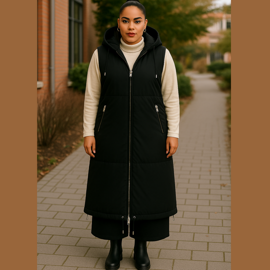 AQRL - Chaleco paracaídas con cremallera - Beige