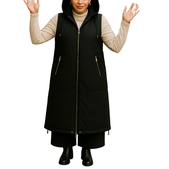 AQRL - Chaleco paracaídas con cremallera - Beige