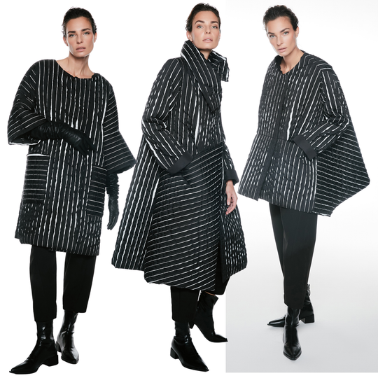 Daisy Striped Statement Coat by Igor Dobranic