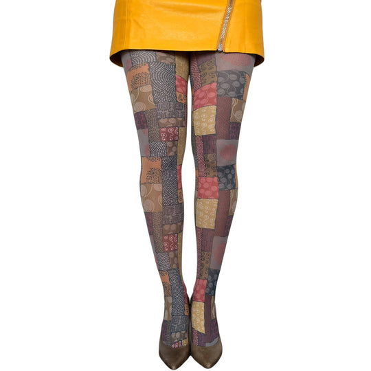 African Patchwork Printed Tights