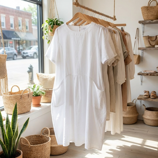 Vestido Globo Transparente - 91511 - Blanco