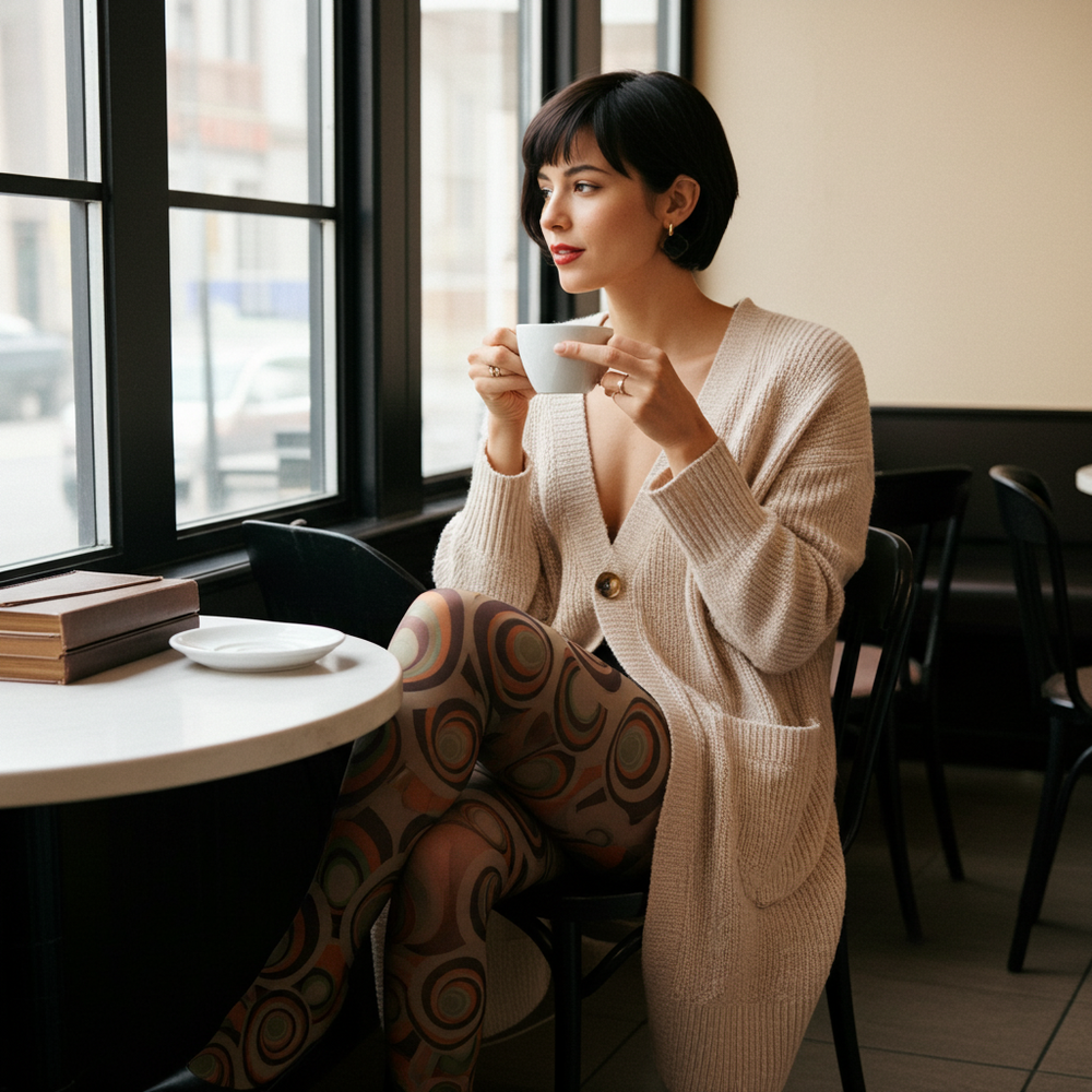 Medias Carnaby cómodas para mujer - Estampado colorido